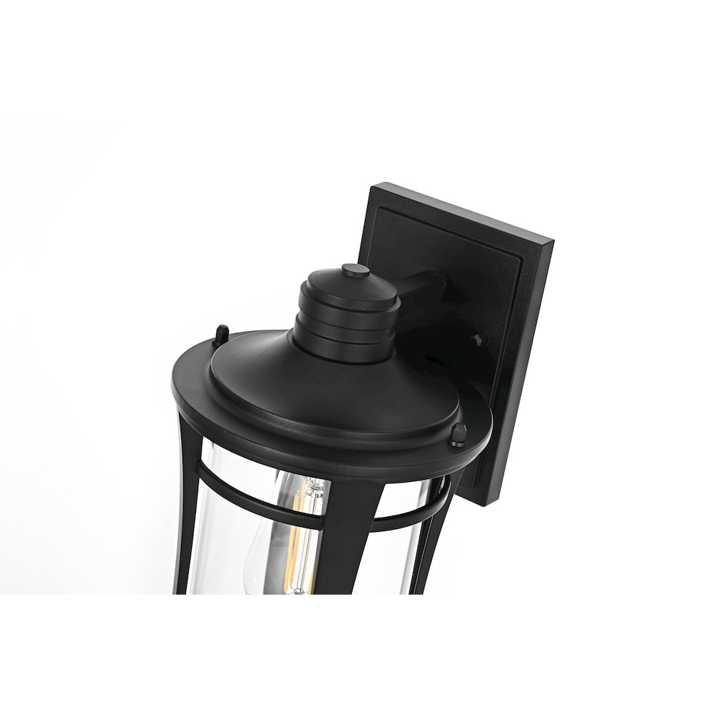 Artemis 11 inch Outdoor Wall sconce in Black. Picture 4
