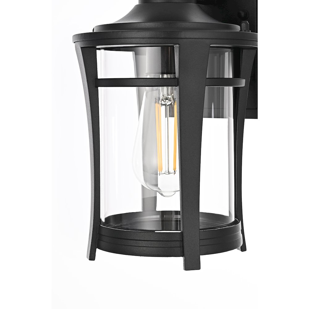 Artemis 11 inch Outdoor Wall sconce in Black. Picture 5