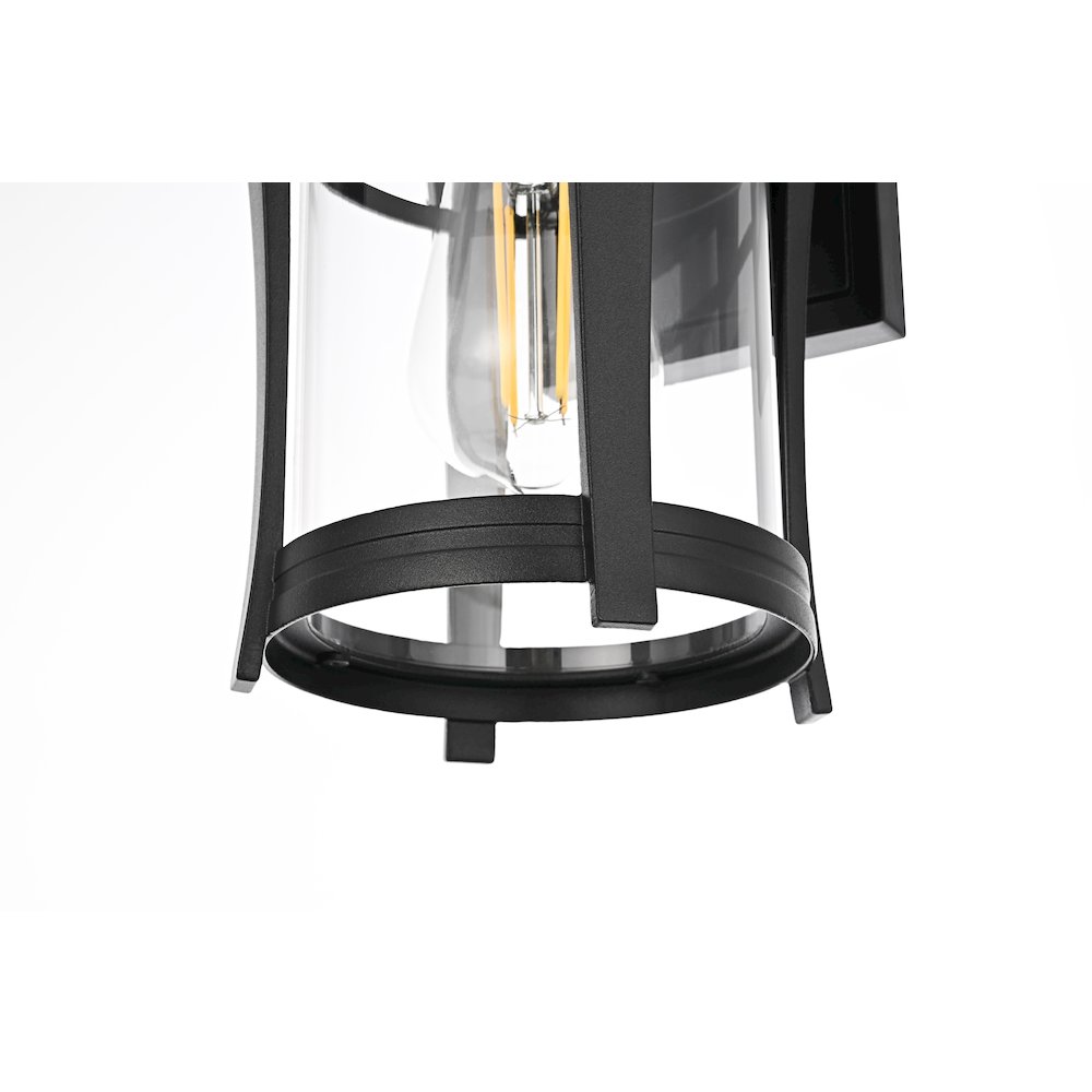 Artemis 11 inch Outdoor Wall sconce in Black. Picture 6