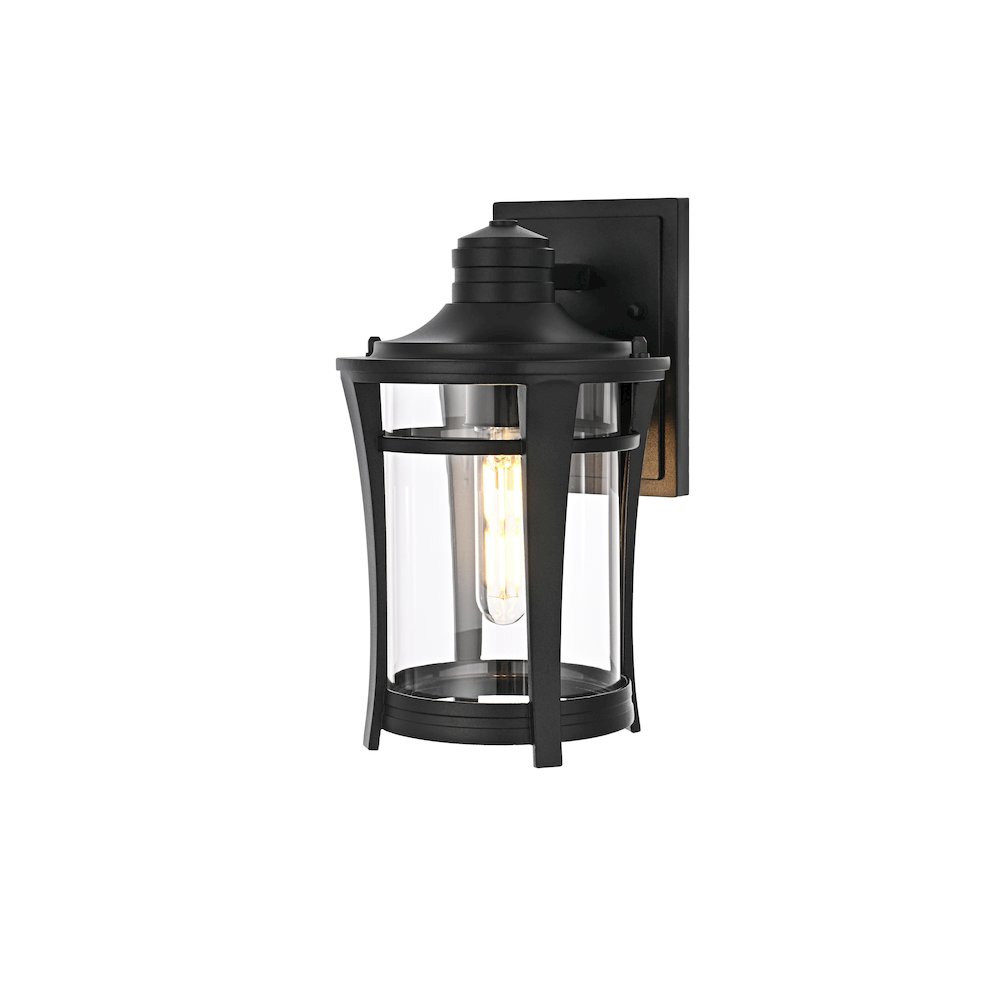 Artemis 11 inch Outdoor Wall sconce in Black. Picture 7