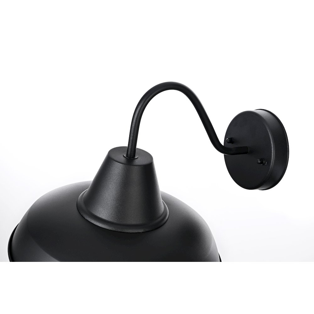 Tinsley 15 inch Outdoor Wall sconce in Black. Picture 6