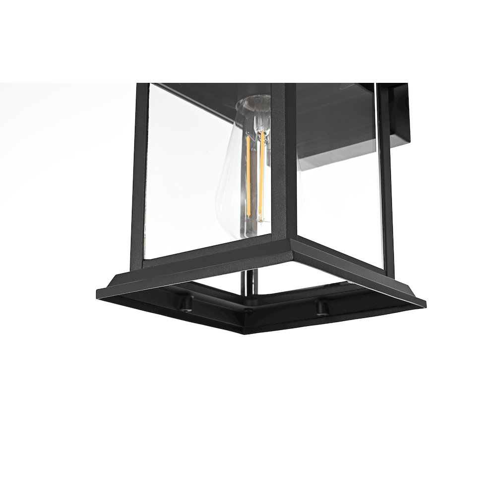 Araceli 10 inch Outdoor Wall sconce in Black. Picture 6