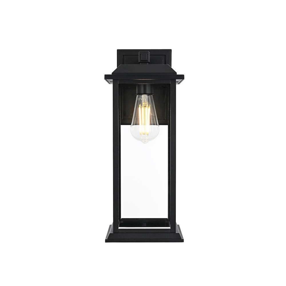 Araceli 17 inch Outdoor Wall sconce in Black. Picture 1