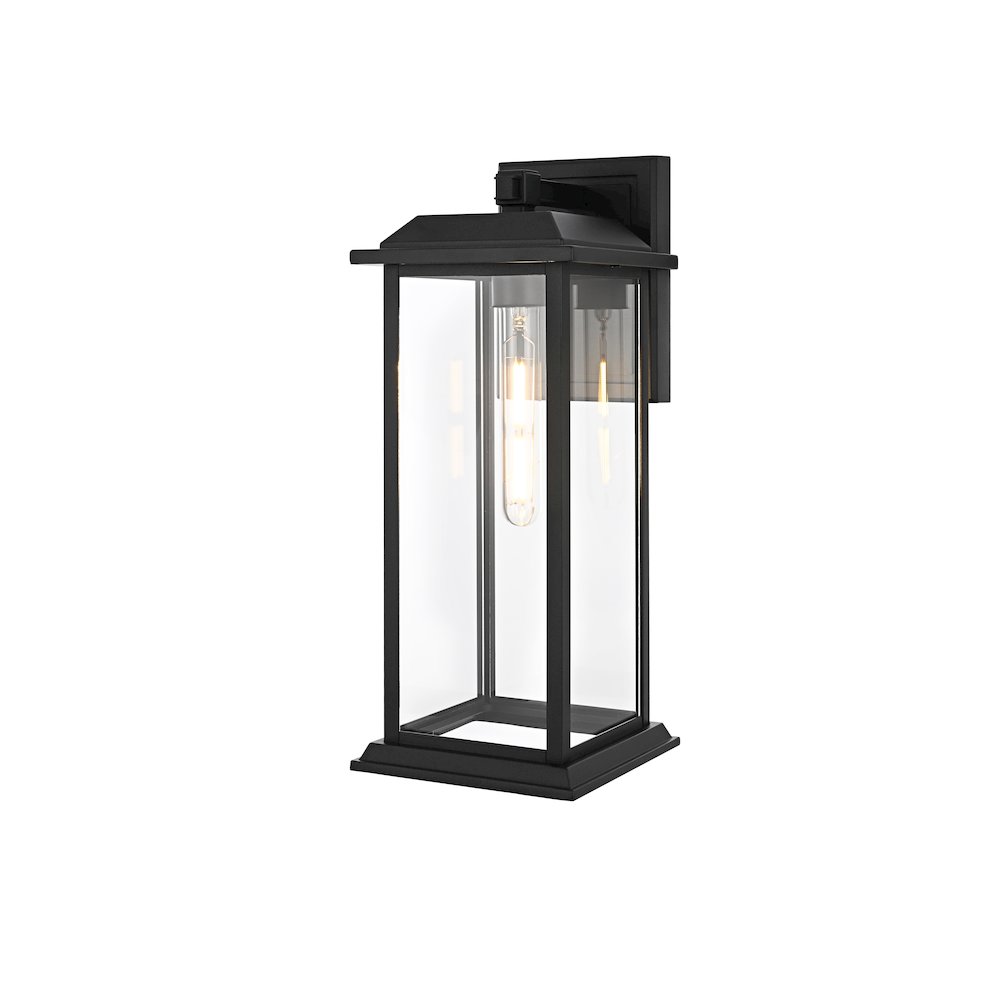 Araceli 17 inch Outdoor Wall sconce in Black. Picture 7