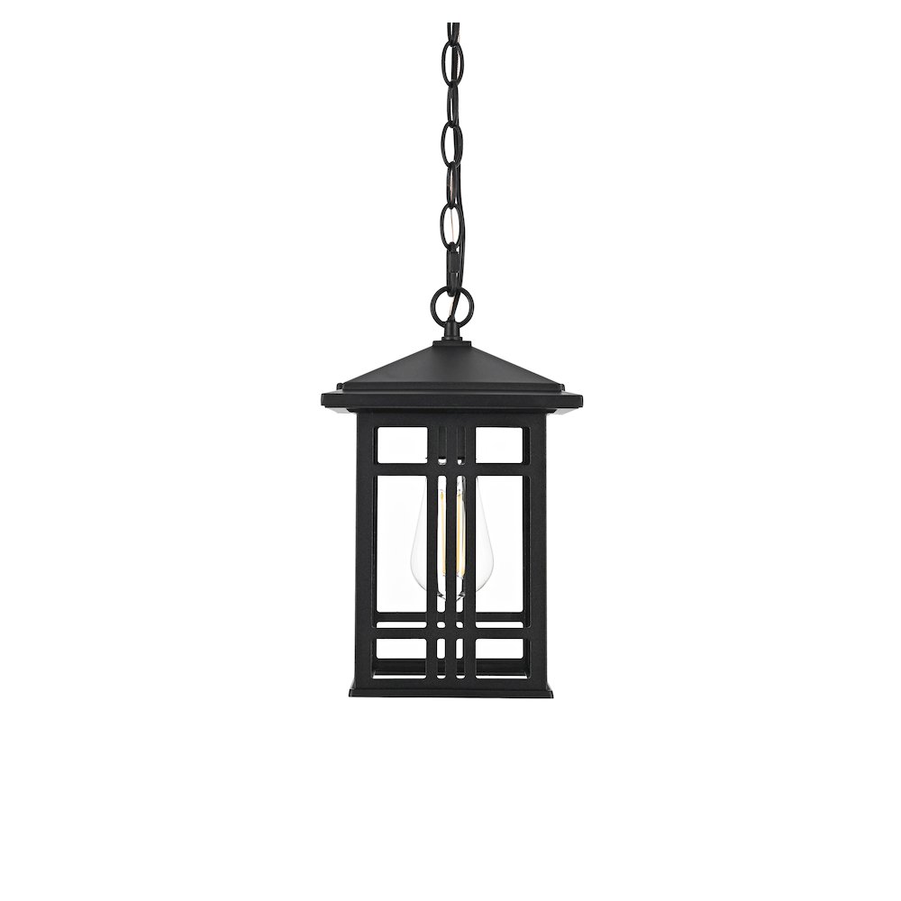 Harley 12 inch Outdoor Pendant in Black. Picture 3