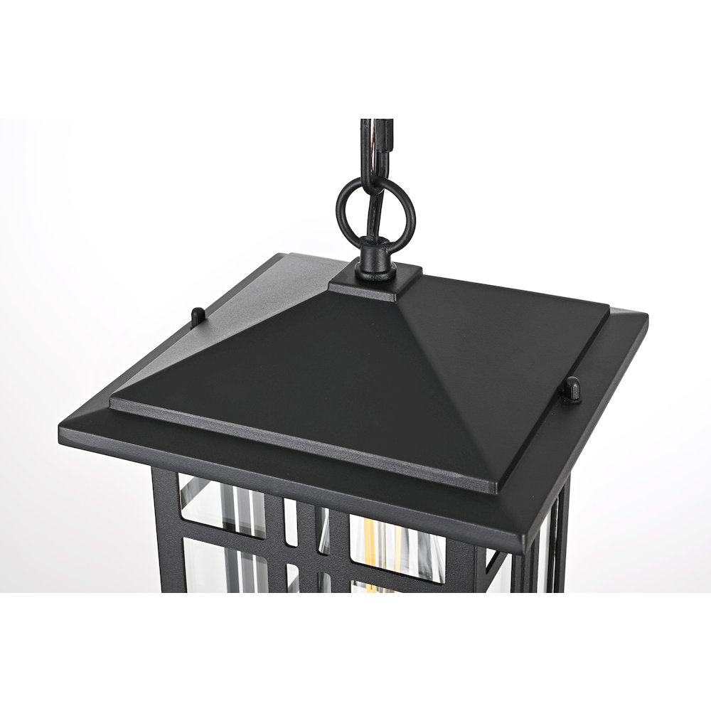 Harley 12 inch Outdoor Pendant in Black. Picture 4
