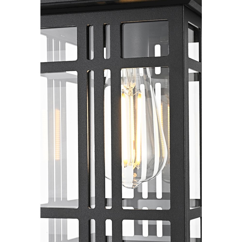 Harley 12 inch Outdoor Pendant in Black. Picture 5