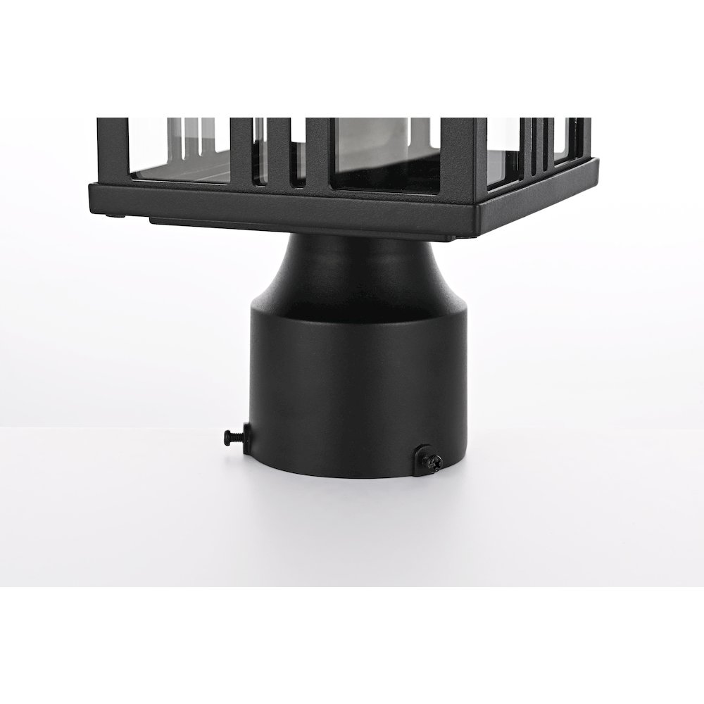 Harley 15 inch Outdoor Post light in Black. Picture 5