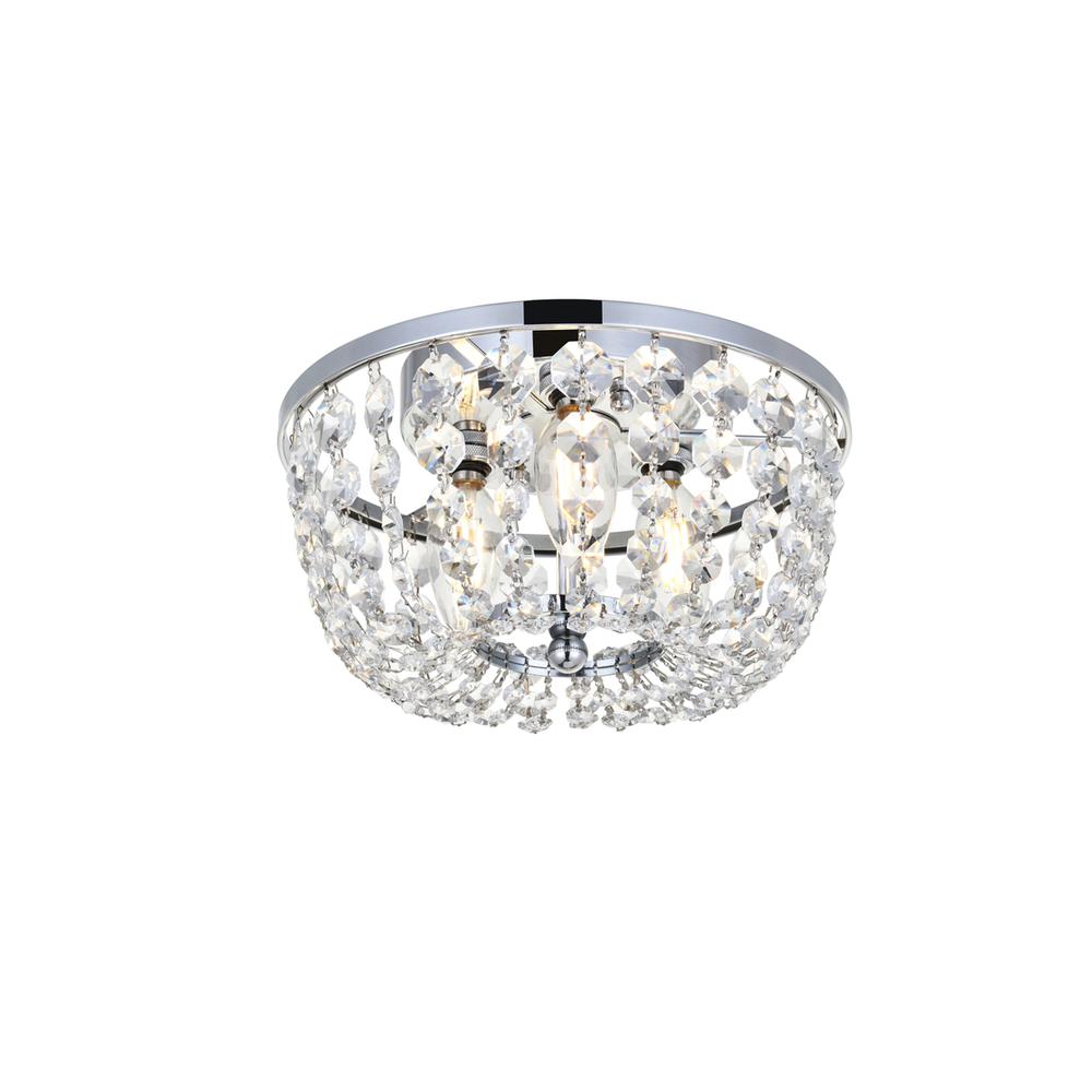 Cora 10 inch flush mount in chrome. Picture 2