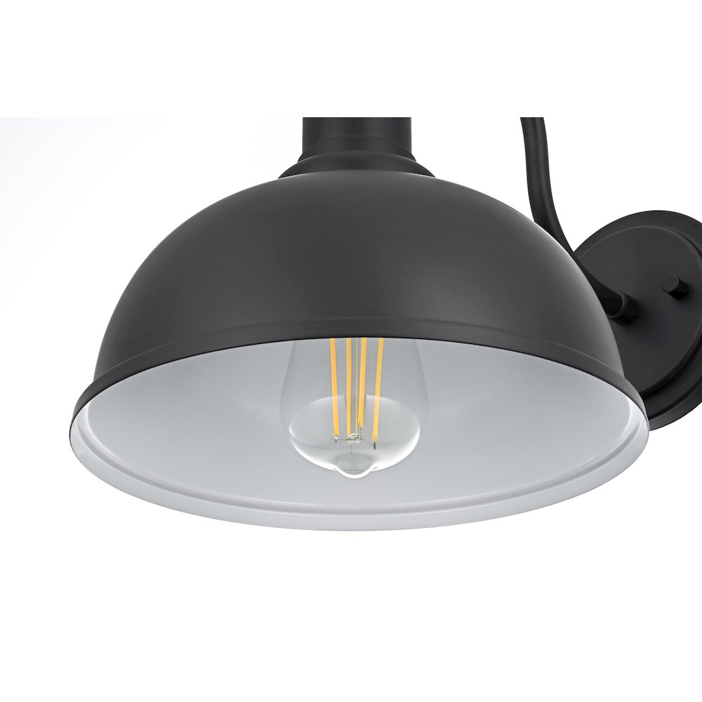 Aron 9.5 Inch Outdoor Wall Sconce In Black. Picture 4