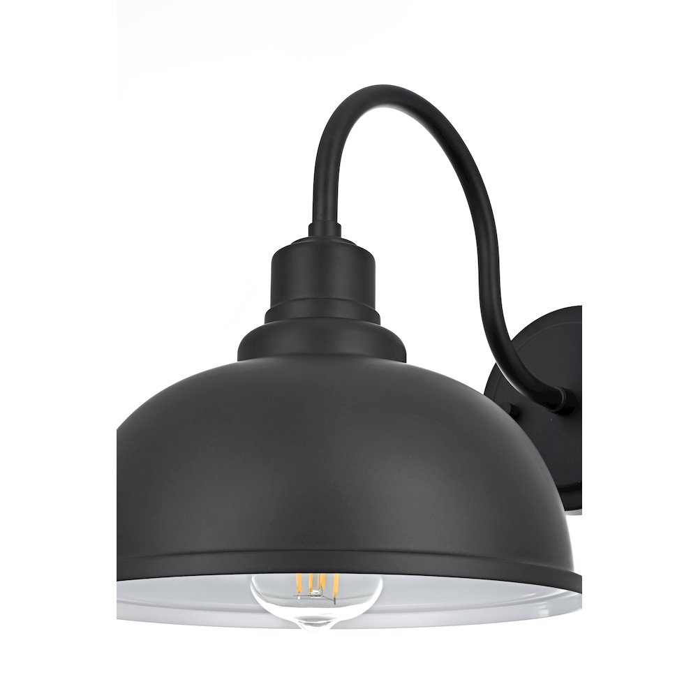 Aron 9.5 Inch Outdoor Wall Sconce In Black. Picture 6