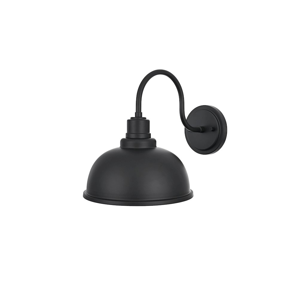 Aron 9.5 Inch Outdoor Wall Sconce In Black. Picture 7