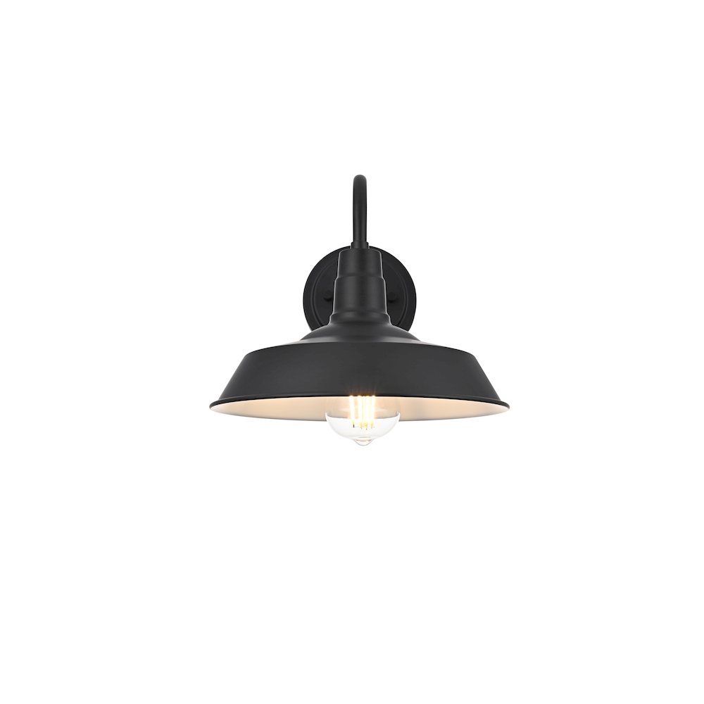 Franco 10 Inch Outdoor Wall Sconce In Black. Picture 1