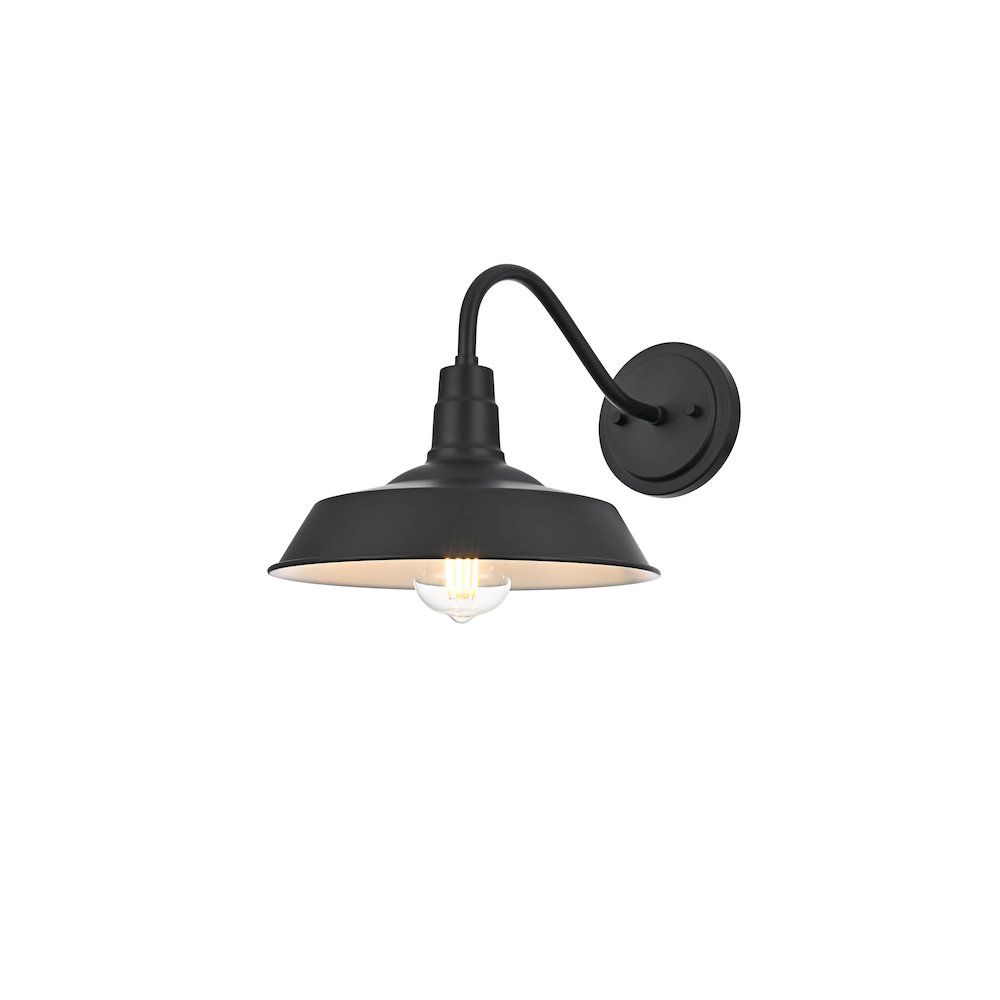 Franco 10 Inch Outdoor Wall Sconce In Black. Picture 3