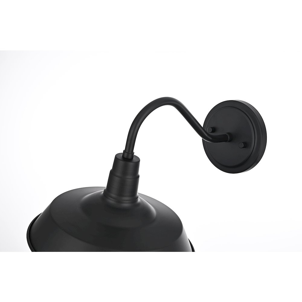 Franco 10 Inch Outdoor Wall Sconce In Black. Picture 5