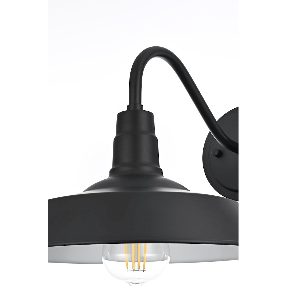 Franco 10 Inch Outdoor Wall Sconce In Black. Picture 6