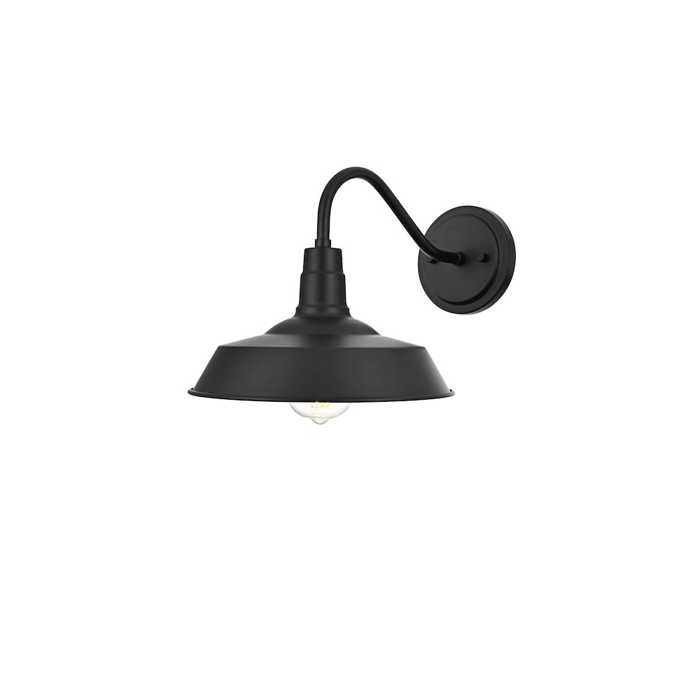 Franco 10 Inch Outdoor Wall Sconce In Black. Picture 7