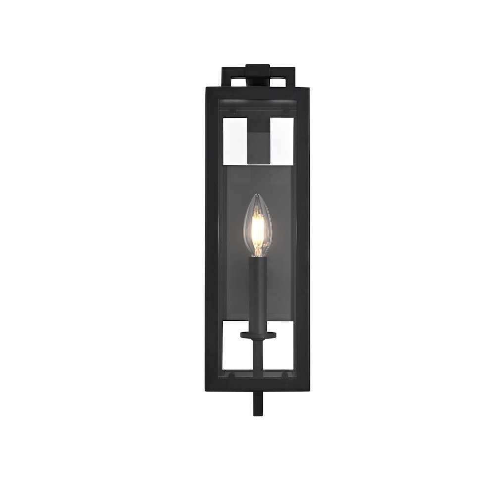 Jairo 5 Inch Outdoor Wall Sconce In Black. Picture 1