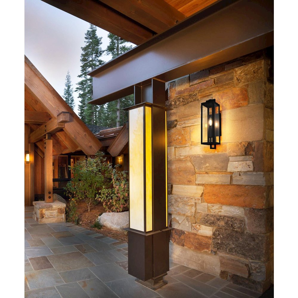 Jairo 5 Inch Outdoor Wall Sconce In Black. Picture 2