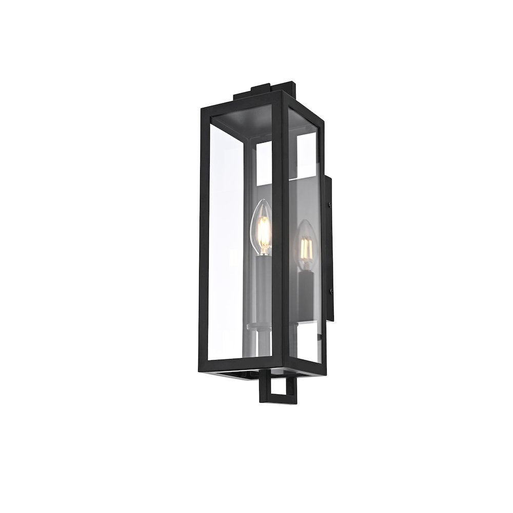Jairo 5 Inch Outdoor Wall Sconce In Black. Picture 3