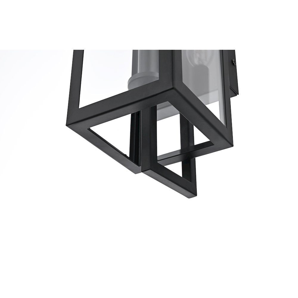 Jairo 5 Inch Outdoor Wall Sconce In Black. Picture 4