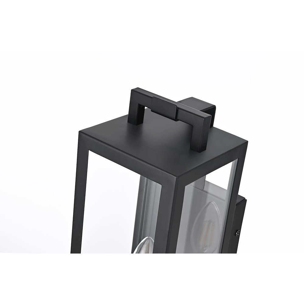 Jairo 5 Inch Outdoor Wall Sconce In Black. Picture 5