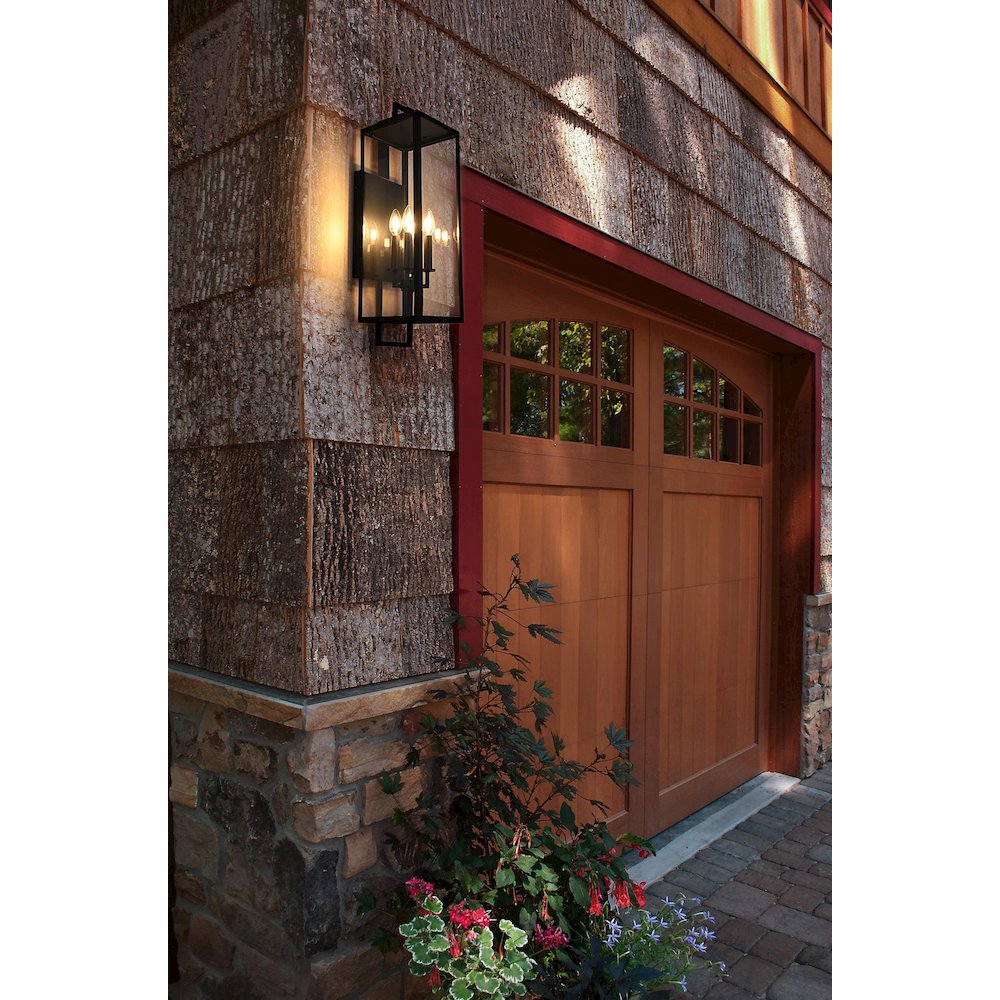 Jairo 8 Inch Outdoor Wall Sconce In Black. Picture 2