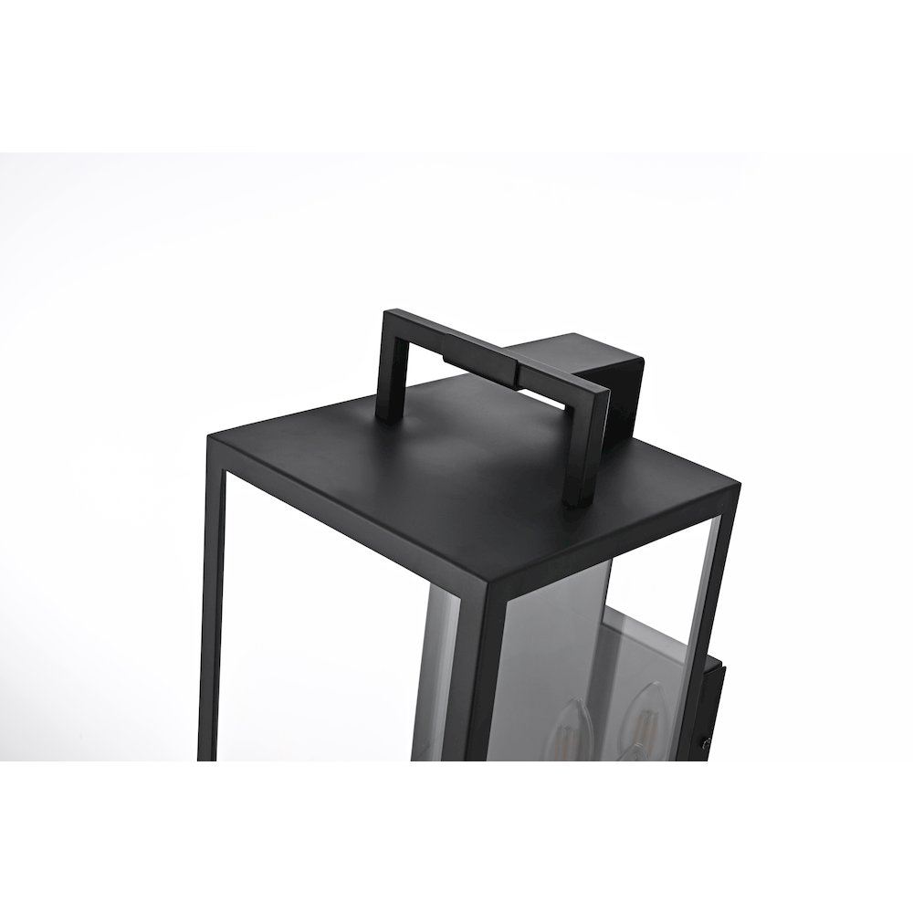 Jairo 8 Inch Outdoor Wall Sconce In Black. Picture 5