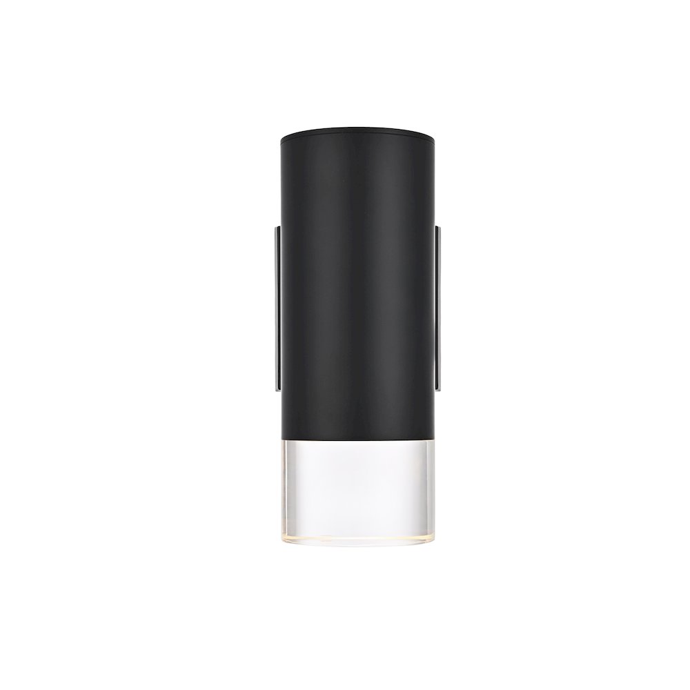 Jase 5 Inch Outdoor Wall Sconce In Black. Picture 1
