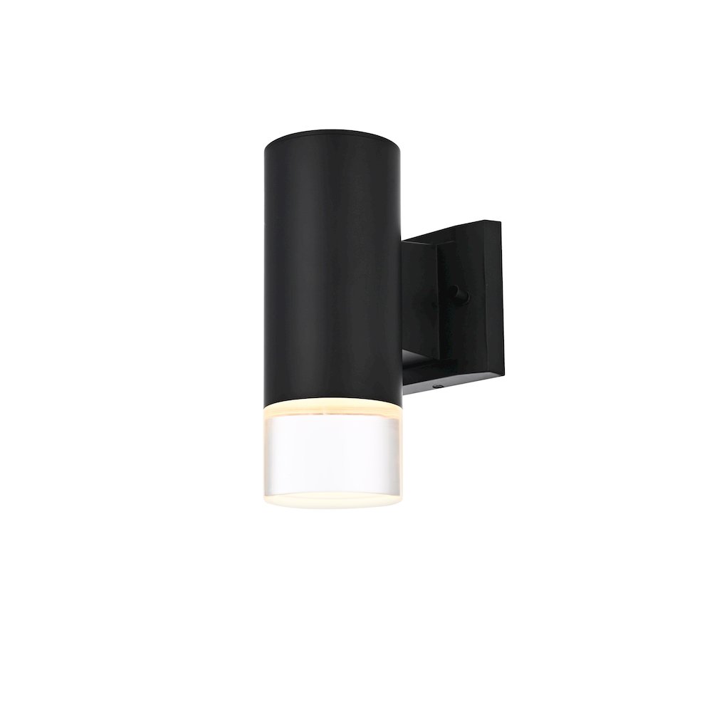 Jase 5 Inch Outdoor Wall Sconce In Black. Picture 3