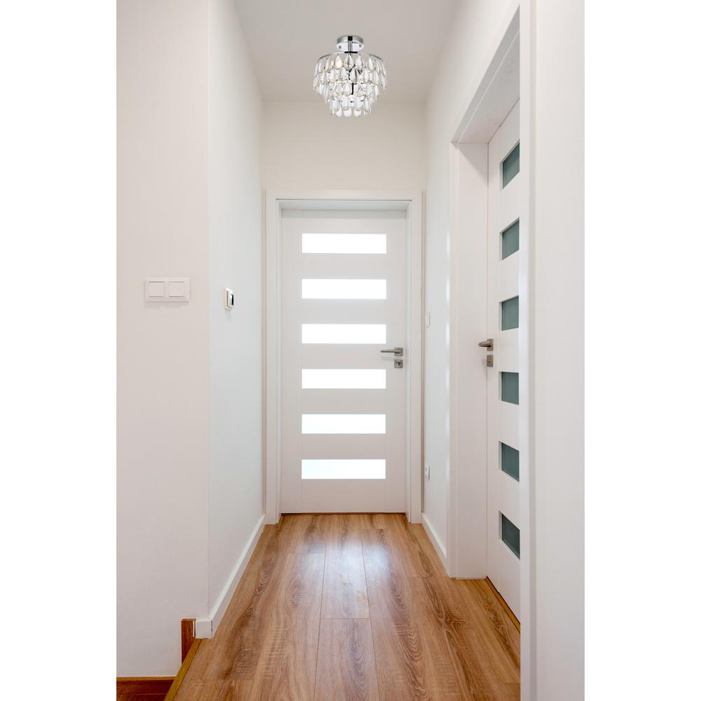 Mila 12 inch flush mount in chrome. Picture 7