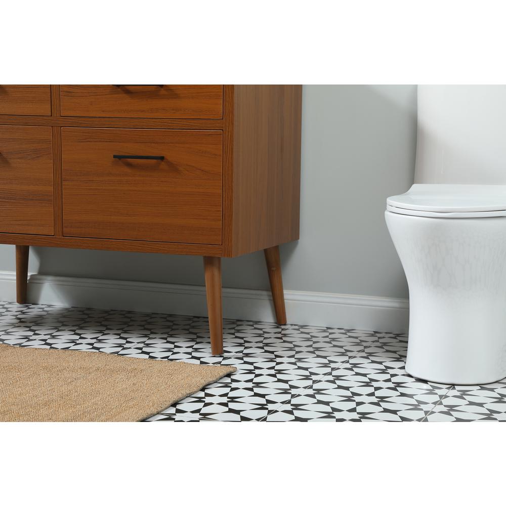 42 inch Single bathroom vanity in teak. Picture 6