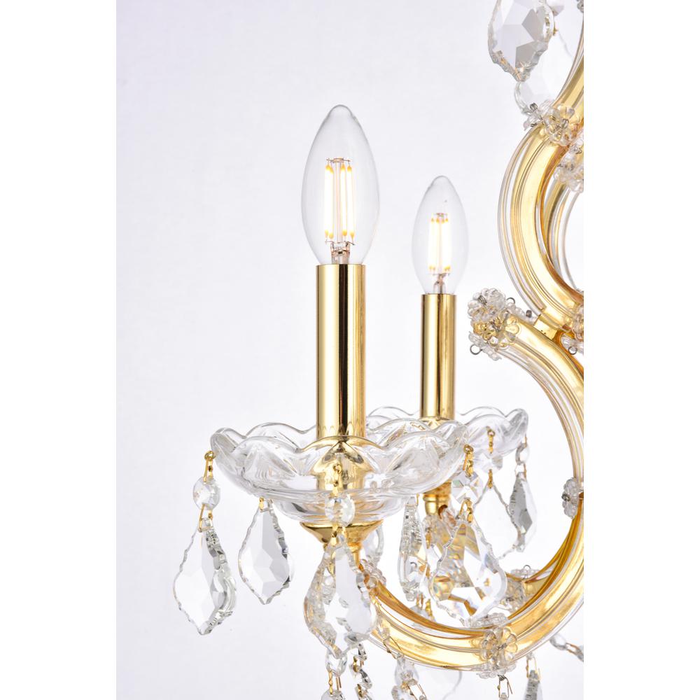 Maria Theresa 6 light Gold Pendant Clear Royal Cut Crystal. Picture 4