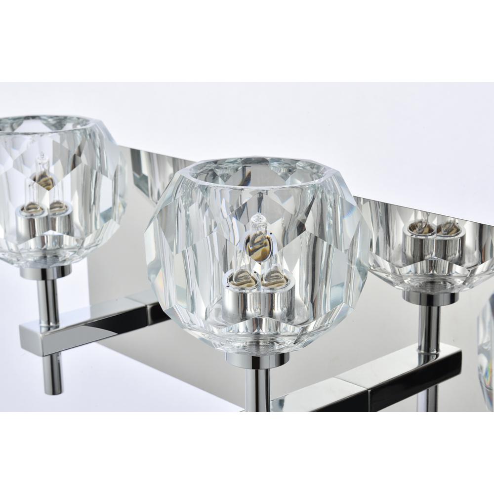 Graham 4 Light Wall Sconce in Chrome. Picture 4