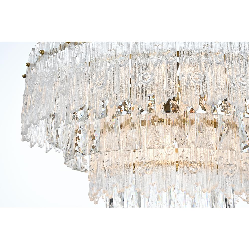 Emilia 21 inch Pendant Light in Satin Gold. Picture 3