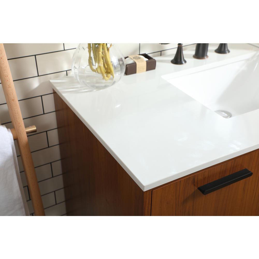 42 inch bathroom vanity in Teak. Picture 5