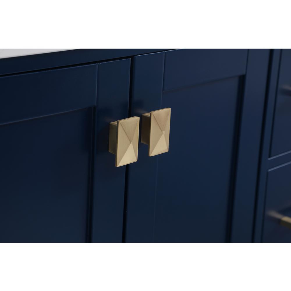 32 inch Single Bathroom Vanity in Blue. Picture 12