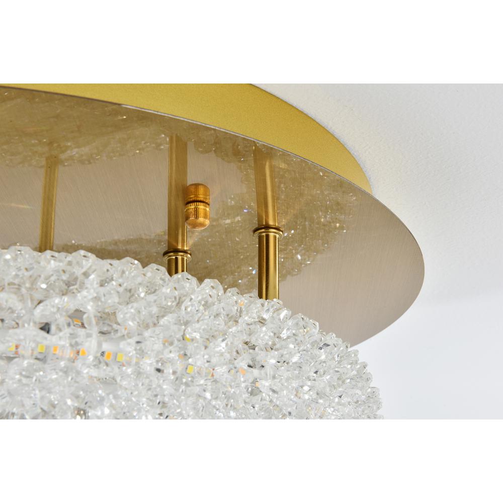 Bowen 18 inch Adjustable LED Flush Mount in Satin Gold. Picture 5