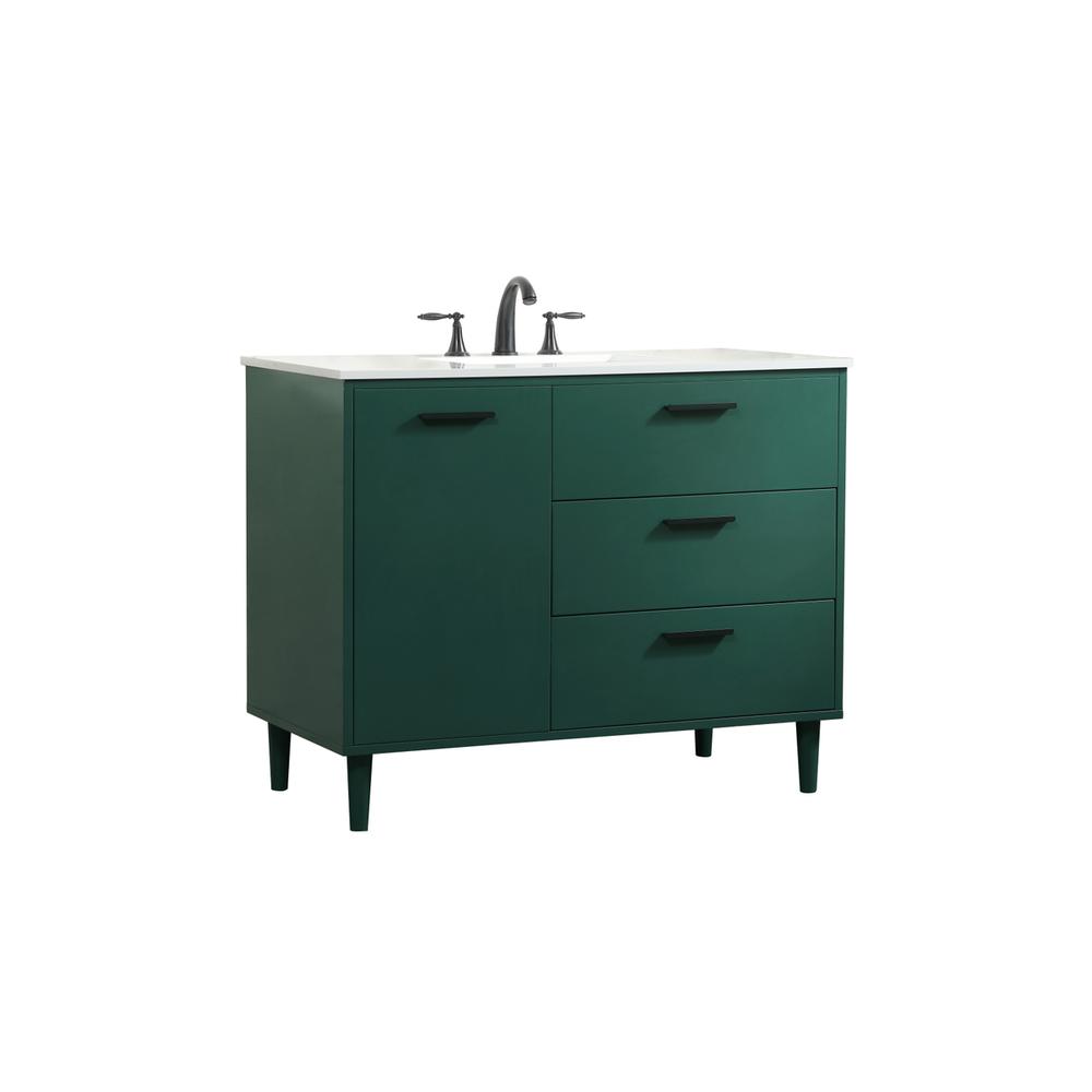 42 inch bathroom vanity in Green. Picture 7