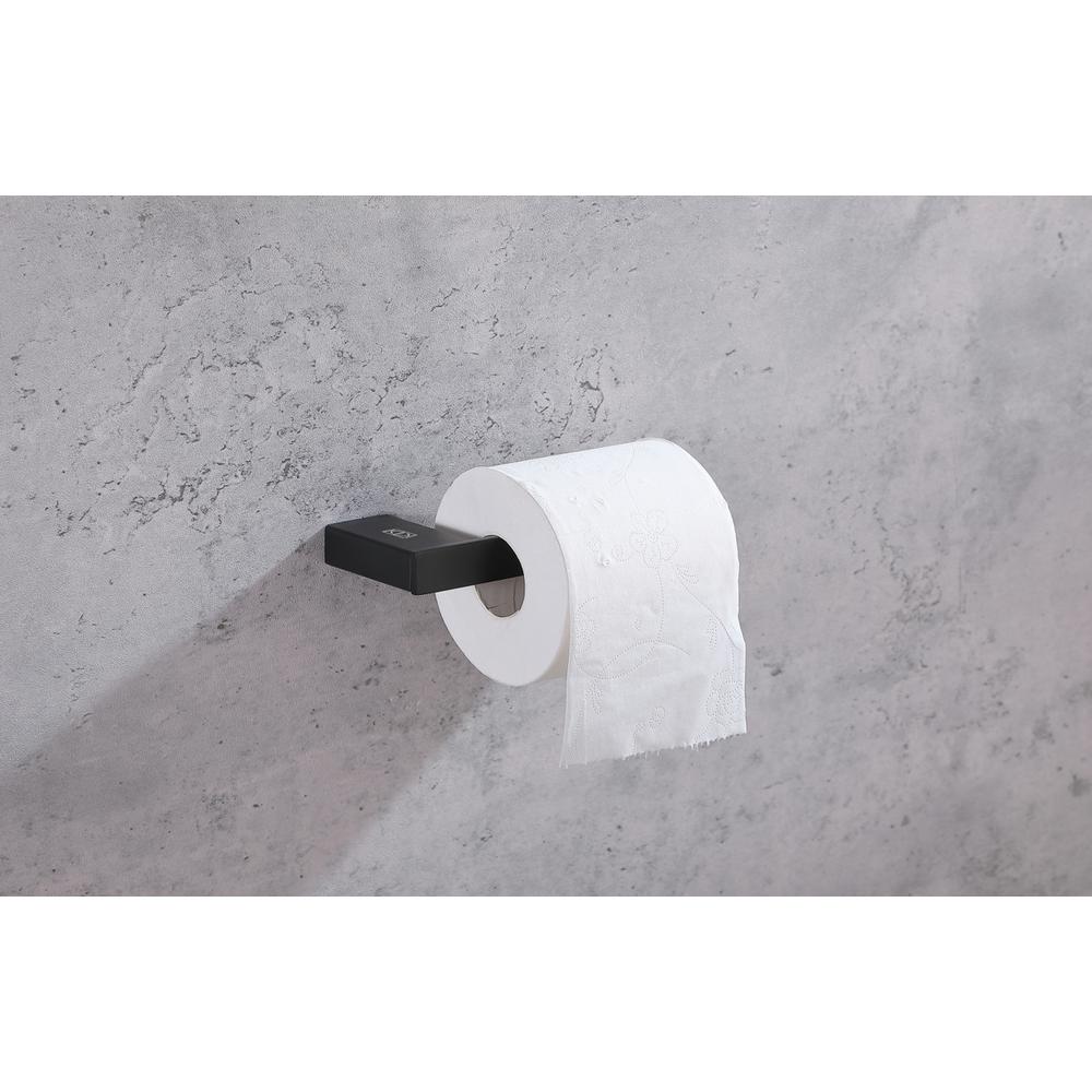 Sofia 4-Piece Bathroom Hardware Set in Matte Black. Picture 4