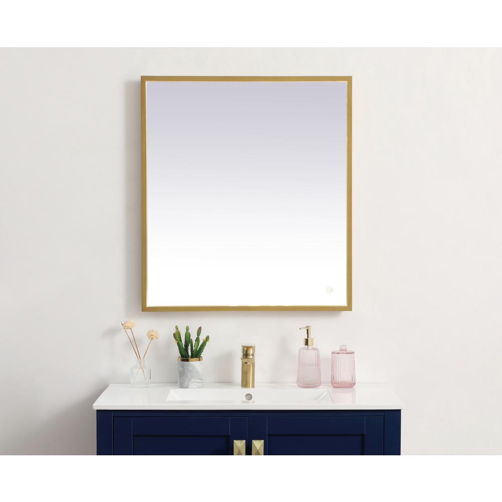 Pier 27x30 inch LED mirror with adjustable color temperature. Picture 12