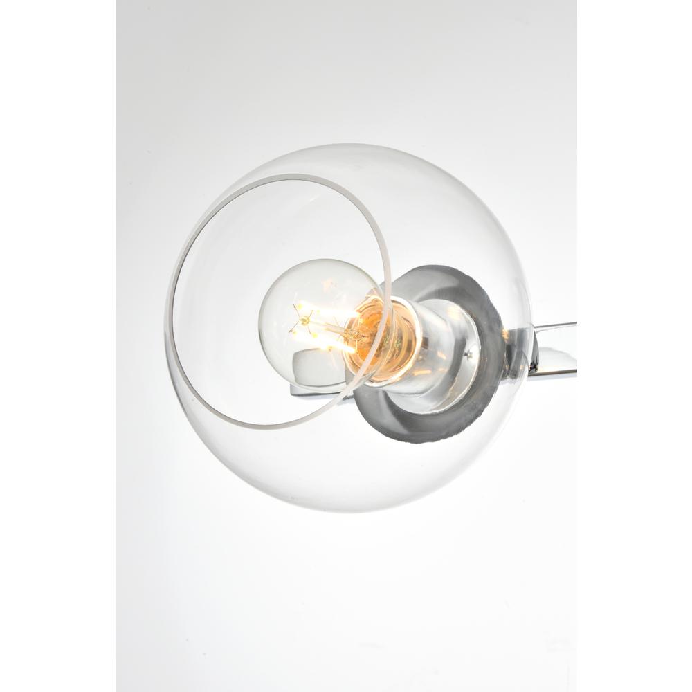 Rogelio 4 light Chrome and Clear Bath Sconce. Picture 5