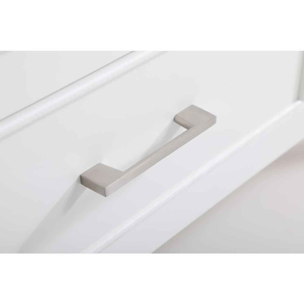 42 inch Single bathroom vanity in white with backsplash. Picture 12