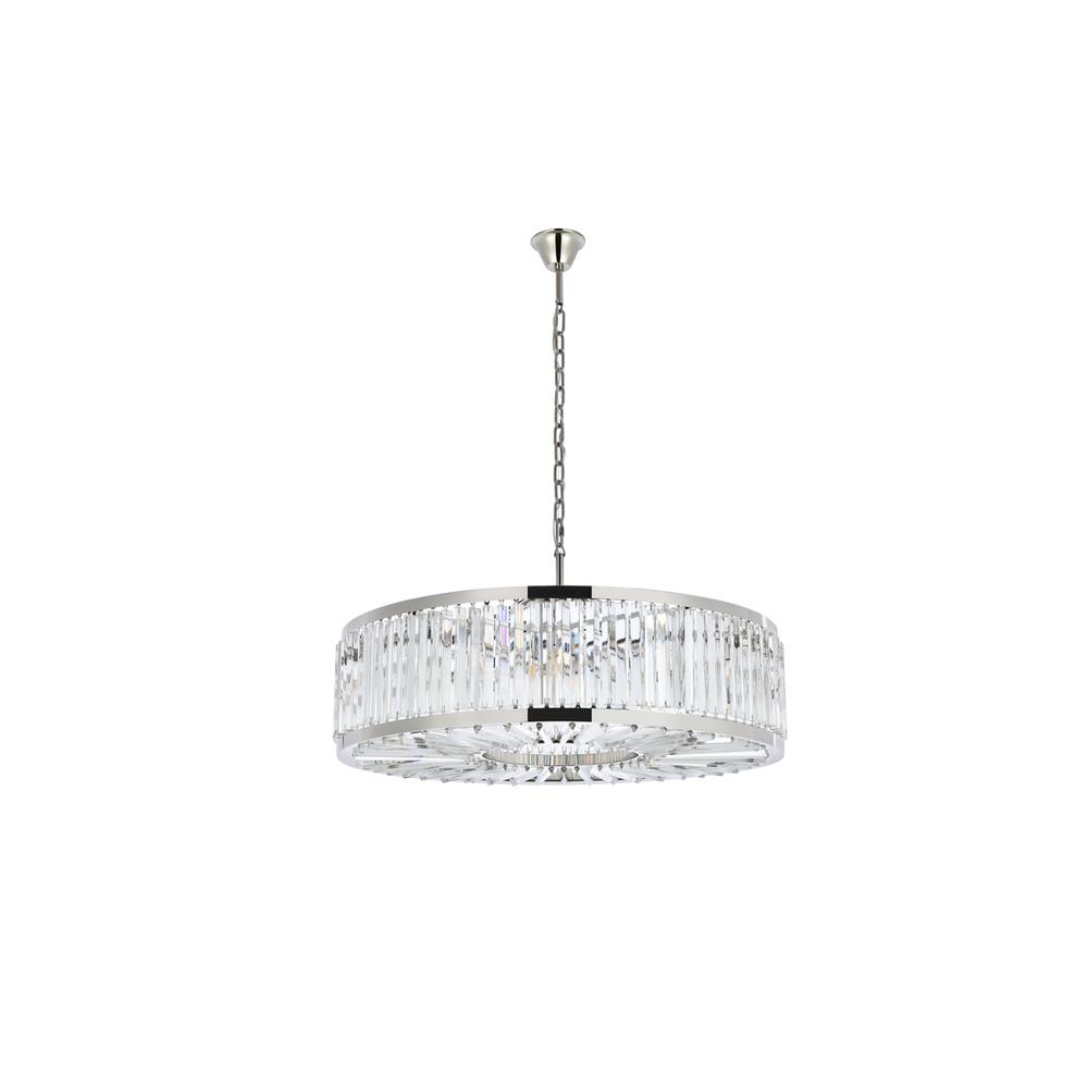 Chelsea 10 light polished nickel Chandelier Clear Royal Cut Crystal. Picture 6