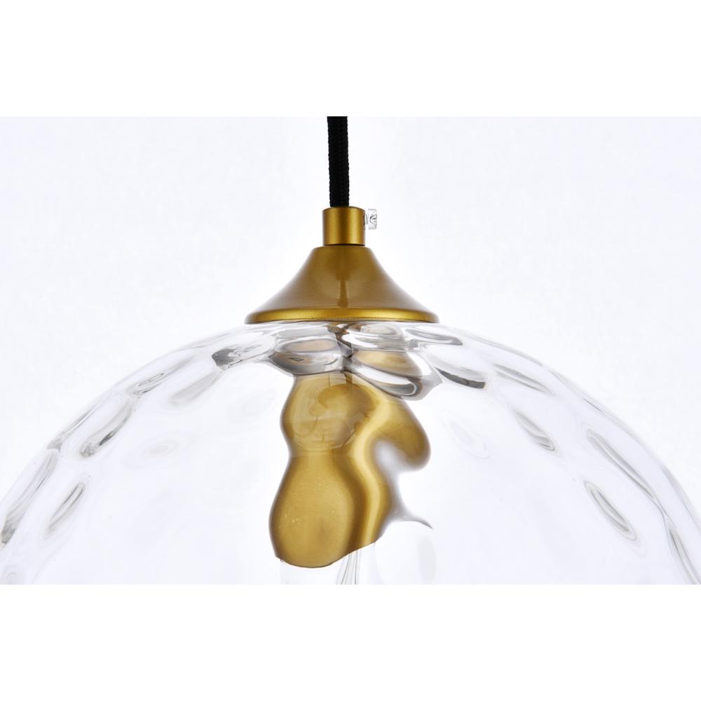 Cashel 10 inch light brass pendant. Picture 4