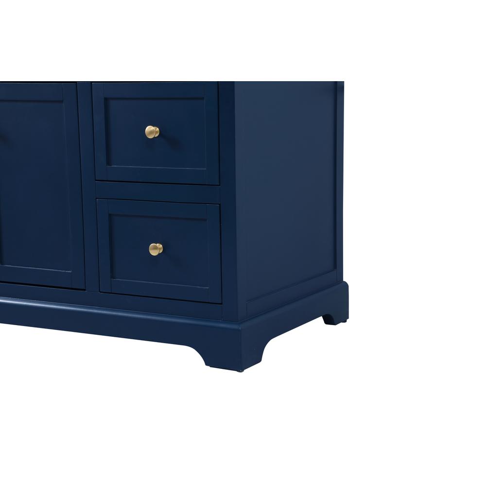 42 inch Single bathroom vanity in blue with backsplash. Picture 13