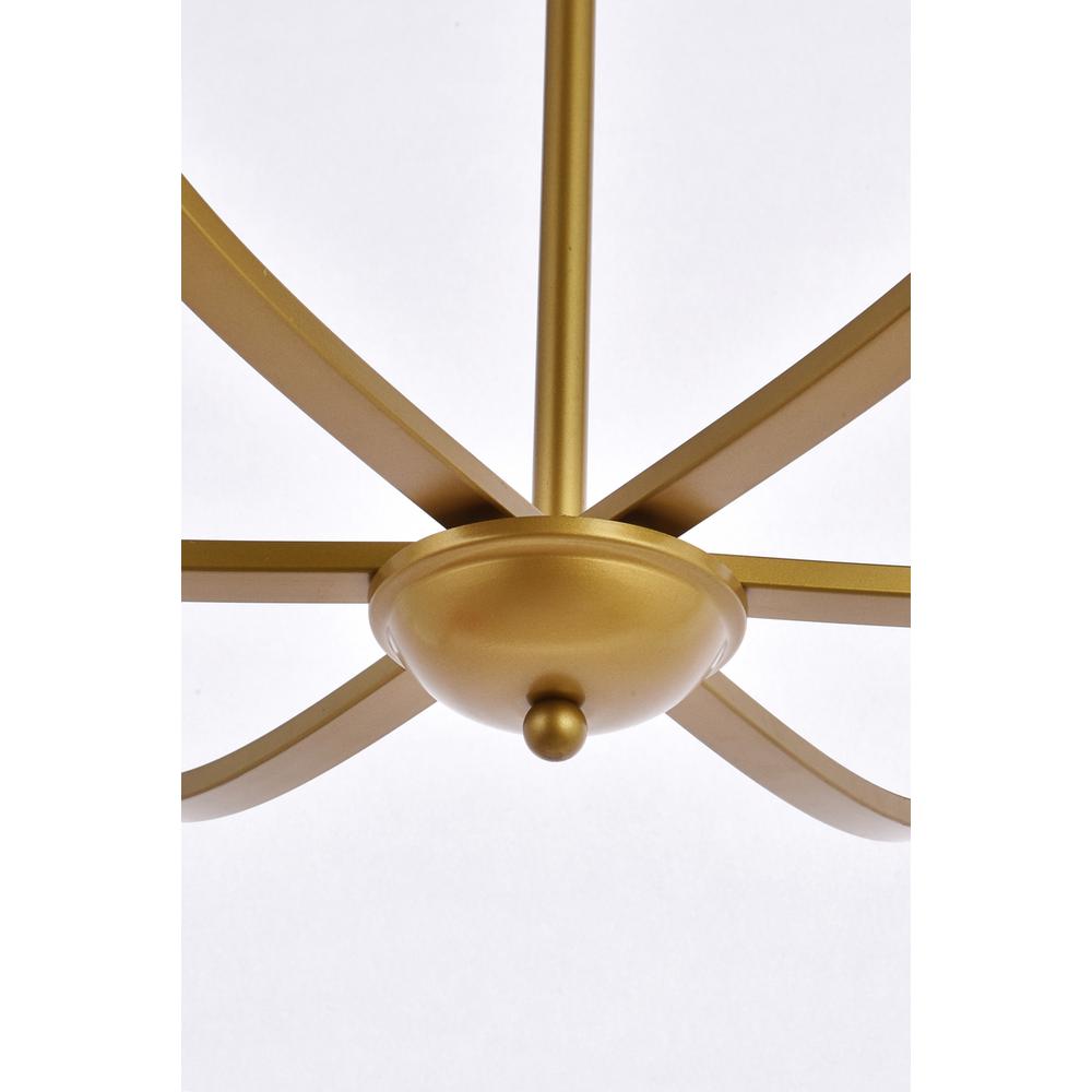 Trey 36 inch pendant in brass. Picture 3