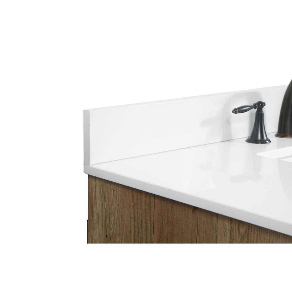 42 inch Single bathroom vanity in natural oak with backsplash. Picture 11