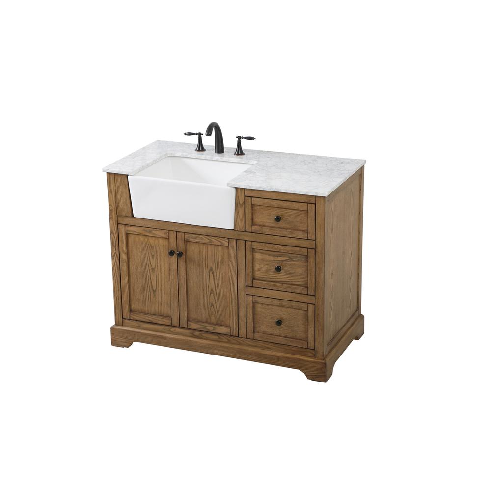42 inch Single bathroom vanity in driftwood. Picture 8