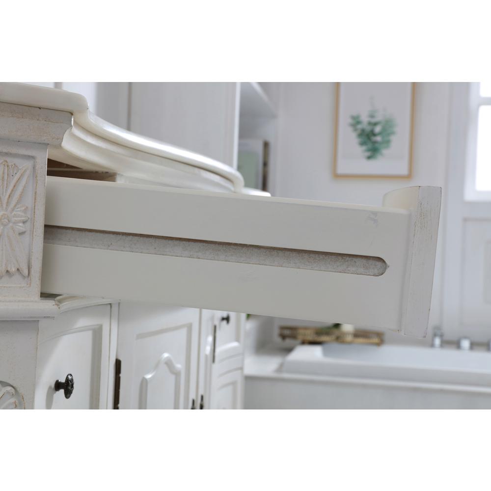 48 inch Single Bathroom vanity in antique white. Picture 7
